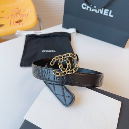 Chanel Black Limited Edition Belt 3.0cm