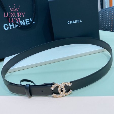 Chanel Calfskin Belt 3.0cm