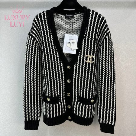 Chanel V-Neck Cardigan Sweater