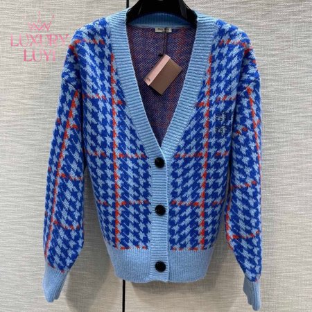 Miu Miu V-Neck Cardigan Sweater