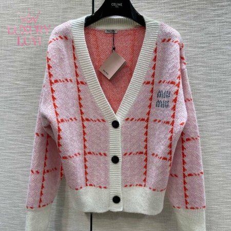 Miu Miu V-Neck Cardigan Sweater