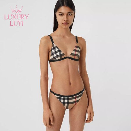 Burberry Streak Two-Piece Swimsuit