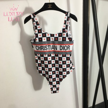 Dior Grid One-Piece Swimsuit