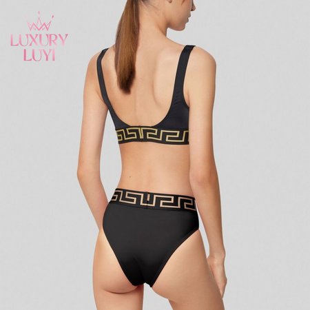 Versace Black Two-Piece Swimsuit