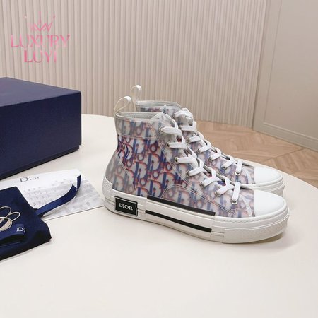 Dior B23 High Top Red Blue Oblique 35-45