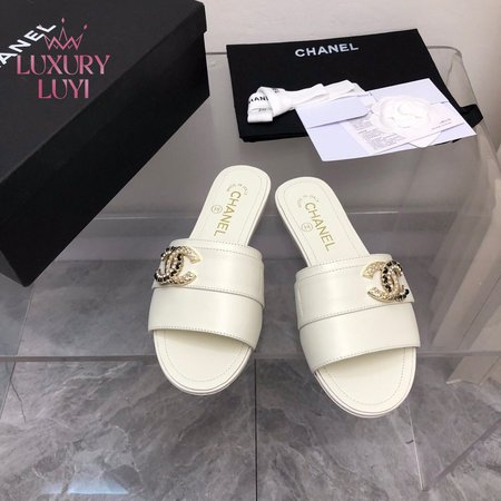 Chanel White Sandals 35-41