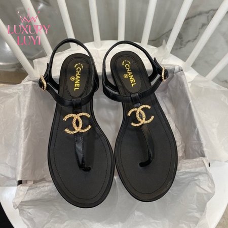 Chanel Leather Sandals