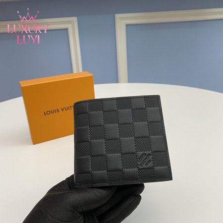 slender wallet damier infini black