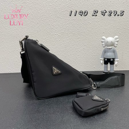 Prada Triangle Leather Bag