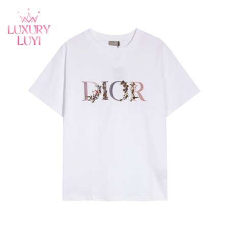 Dior Floral Logo T-shirt Men's White