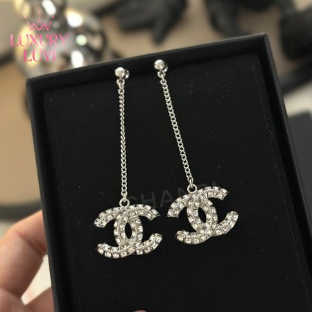 Chanel CC Long Earrings