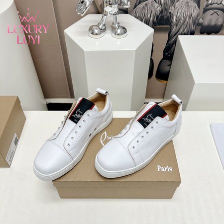 Christian Louboutin White FAV Fique A Vontade Sneakers