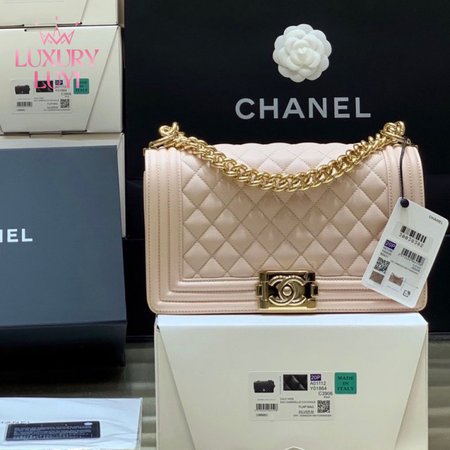 Chanel Boy Flap Quilted Diamond Bag