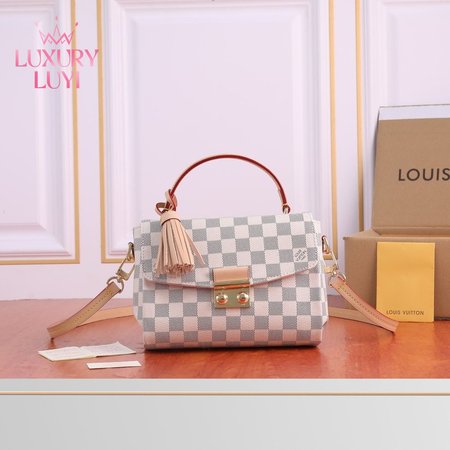 Louis Vuitton Tote Croisette Damier Azur Blue/White