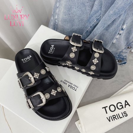 Toga Pulla Buckle Slider Sandal