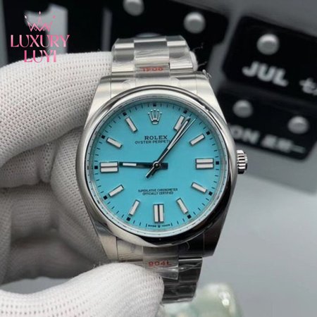 Rolex Oyster Perpetual 41 Tiffany Turquoise Watch