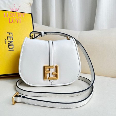 Fendi C'mon Nano White Leather Charm