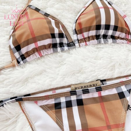 Burberry Check Triangle Bikini