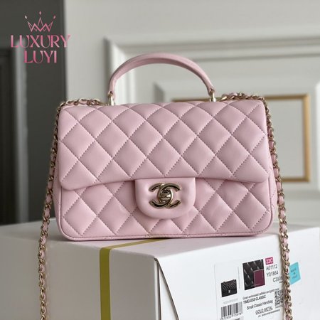 Chanel 22P Light Pink Caviar Coco Handle Bag