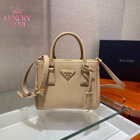 Prada Galleria Saffiano Leather Mini-Bag Yellow 1BA906