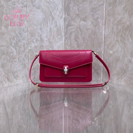 Bvlgari Serpenti Forever East-West Shoulder Bag Red 292525