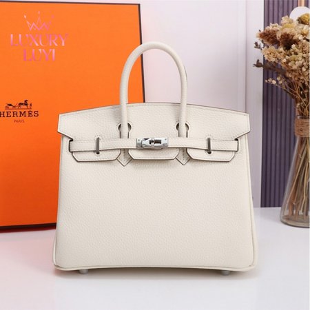 Hermes Birkin 30 White Clemence Palladium Hardware