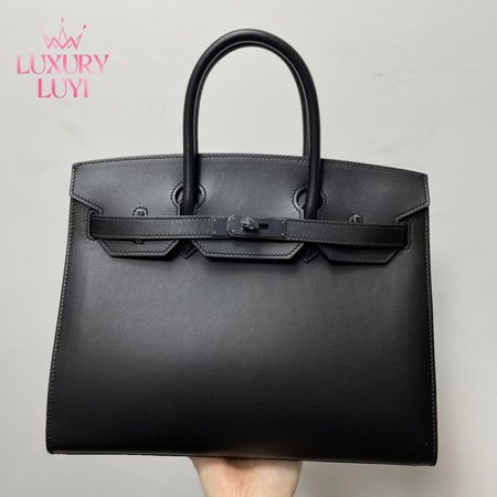 Hermes Birkin 35cm SO Black Box Black Hardware