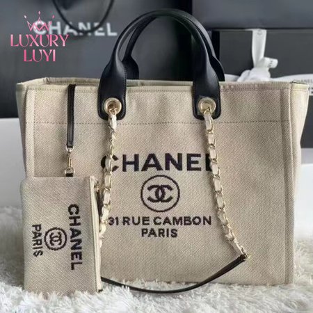 Chanel Deauville Tote MM Bag