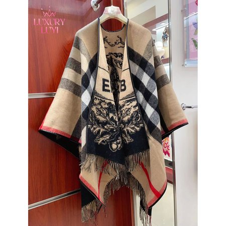 Burberry Cashmere Poncho Shawl