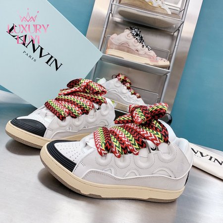 LANVIN Curb sneakers white DRA2-A2000 Size 35-45