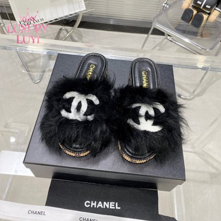 Chanel Slippers Black 35-40