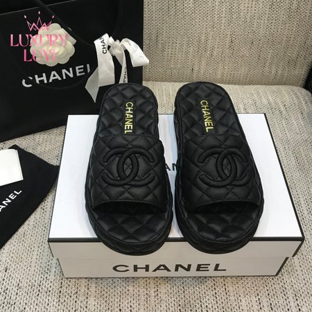 Chanel Slippers Black 35-40