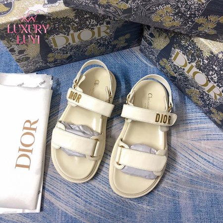 Dioract Sandal White Lambskin 35-40