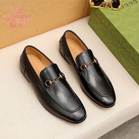 Gucci Jordaan Leather Loafer Black Leather 38-44