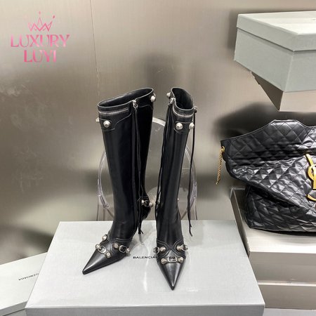 Balenciaga Cagole 90mm Boot In Black 35-40